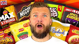 Americans Try WEIRD British CRISPS For The First Time [upl. by Omland]