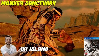 Monkey Sanctuary Raiders Promontory  GHOST OF TSUSHIMA  Iki Island  PS4 Pro detorio [upl. by Ignacio]