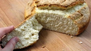 Bosnisches Landbrot OHNE HEFE  traditionelle Rezeptur mit Backpulver Joghurt Mineral [upl. by Mellicent]