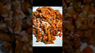 Minced beef pasta with cheese toppings shorts shortsfeed [upl. by Anahsed]