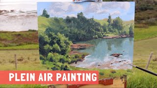 How to Paint a Coastal Landscape EN PLEIN AIR in Oils [upl. by Levon591]