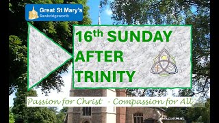 15th Sept 2024 930am 16th after Trinity Parish Eucharist at Great St Marys Sawbridgeworth [upl. by Folberth]