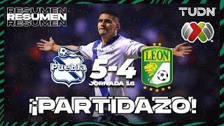 HIGHLIGHTS  Puebla 54 León  AP2023J15  Liga Mx  TUDN [upl. by Annekcm735]