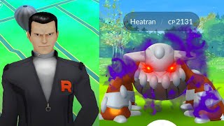 How to get new shadow heatran from giovanni in pokemon go [upl. by Blondie191]