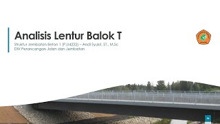 Analisis dan Desain Lentur Balok T [upl. by Lauhsoj141]