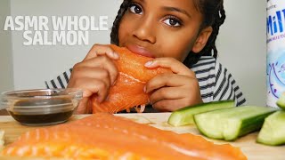 ASMR WHOLE SALMON CUCUMBER [upl. by Georgina]