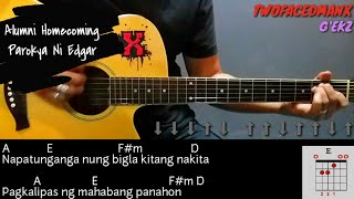 Alumni Homecoming  Parokya Ni Edgar Guitar Cover With Lyrics amp Chords [upl. by Chak]