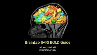 Functional MRI fMRI Brainlab Processing Guide [upl. by Aihseym]