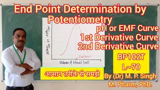 End Point Determination by Potentiometry Titrations  Pharmaceutical Analysis  BP102T  L70 [upl. by Zsa Zsa154]