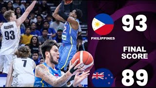 Gilas Sotto and Brownlees DoubleDouble Powerered 1st Win Against New Zealand FIBA Asia Cup fiba [upl. by Nwahsuq]