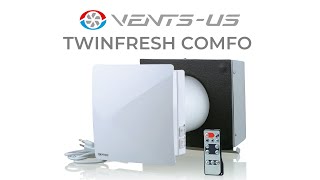 VENTSUS TwinFresh Comfo Ductless SingleRoom Ventilation Fan [upl. by Welford]