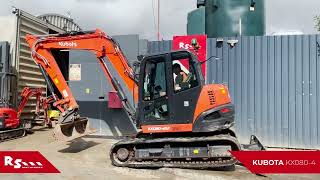 KUBOTA KX0804  MIDI EXCAVATOR  RS MACHINERY HIRE AND SALE [upl. by Akirdnuhs]