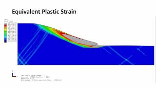 Slope FailureStabilityAvalanche using Abaqus DruckerPrager VUMAT Subroutine with ALE Remeshing [upl. by Ynolem323]