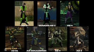 Mortal Kombat REPTILE Graphic Evolution 19922015  ARCADE PSX PS2 XBOX PC  PC ULTRA [upl. by Priestley]