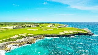 Touring Corales Golf Course  Punta Cana Dominican Republic [upl. by Ahsinhoj]