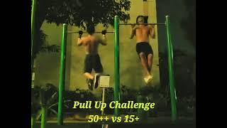 Pull Up Challenge 50 VS 15 [upl. by Gustin815]