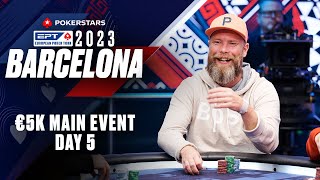 EPT BARCELONA 2023 €5K MAIN EVENT – DAY 5 ♠️ PokerStars [upl. by Lynnea966]