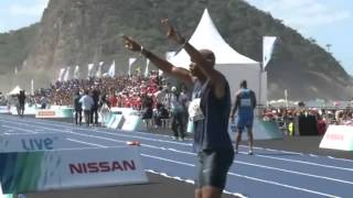 Usain Bolt ganó su primera carrera del año [upl. by Attenor70]