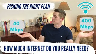 CHOOSING THE RIGHT INTERNET PLAN  HOW MUCH SPEED DO YOU NEED [upl. by Eneloc477]