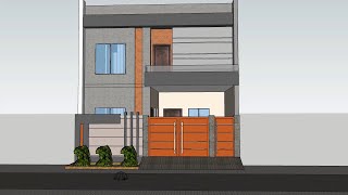 Innocent Elevation Design of 30 x 60 House 3D House [upl. by Anh]