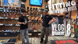 Snowboard Boot Fitting  Vlog 8 [upl. by Rolyks897]