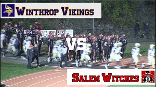 Winthrop Varsity Football vs Salem Witches 10518 [upl. by Glass717]