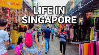 Exploring Singapore ⁠— Little India  Indian Street Food in Singapore singapore [upl. by Niriam606]