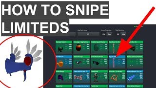 ROBLOX LIMITED SNIPING GUIDE TUTORIAL 2019 [upl. by Olympium735]