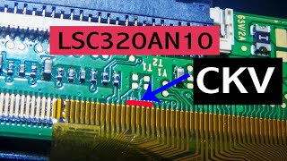 LED TV Panel Repair by CKV line cutLSC320AN10HO3 [upl. by Eeclehc]