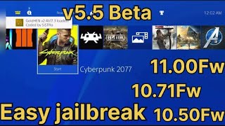 PS4 Jailbreak 105010711100  Lite Loader V55 Beta  GoldHen 24b174  100 Stable [upl. by Gamaliel]