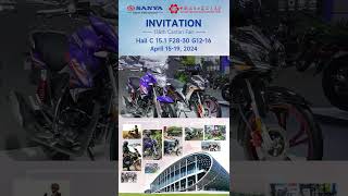 The 135th Canton Fair we are here waiting for you  cantonfair sanya sanyamotorcycle [upl. by Nahtam251]