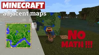 How to make Adjacent Maps in Minecraft in under 5 minutes NO MATH [upl. by Filippo]