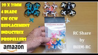 Propellers for Tiny Whoop amp Inductrix Quadcopter Drones [upl. by Nikkie144]