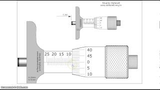 Micrometro de profundidades en linea [upl. by Ynitsed552]