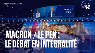 Présidentielle 2022 le débat entre Emmanuel Macron et Marine Le Pen en intégralité [upl. by Tteltrab]