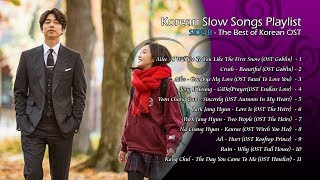 Korean Slow Songs Playlist with Lyrics  Side B  The Best of Korean OST [upl. by Ahsoyem267]