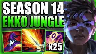 THIS IS HOW TO PLAY EKKO JUNGLE AFTER ALL THE SEASON 14 CHANGES  Gameplay Guide League of Legends [upl. by Dolley]