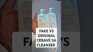 Fake VS Original Cerave SA Smoothing cleanser How to easily identify cleanser cerave fake [upl. by Dnomyar183]