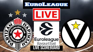 Live Partizan Vs Virtus Segafredo Bologna  EuroLeague  Live Scoreboard  Play By Play [upl. by Airak11]