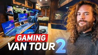 Cozy Vanlife Gaming Van Tour WHATS NEW  Ram Promaster [upl. by Mcclary]