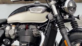 Triumph Bonneville Speedmaster 1200  first ride of the year 2023 [upl. by Rehpinnej]