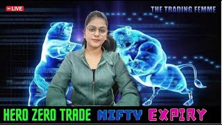 LIVE TRADING NIFTY50 EXPIRY  ZERO HERO TRADE  14 MARCH  TheTradingFemme nifty50 banknifty [upl. by Barbette]