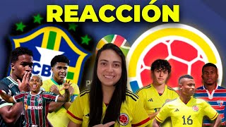 🟡BRASIL 🆚 COLOMBIA🟡 REACCIÓN  PREOLÍMPICO SUDAMERICANO SUB23 [upl. by Isman229]