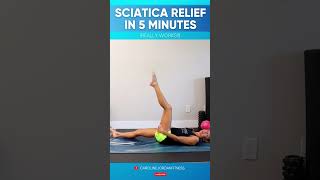 Sciatica Relief in 5 Minutes  Caroline Jordan [upl. by Vallery322]