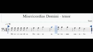 Misericordias Domini tenor [upl. by Eiuqnimod117]