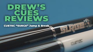 DREWS CUES REVIEWS  CUETEC SURGE JUMP amp BREAK CUES [upl. by Eirehs]