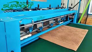 Carpet embossing and cutting Machine [upl. by Koralie]