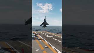 Fighter jet landing aircraft carrier shortvideo [upl. by Vigen]