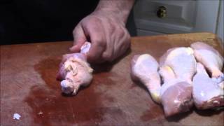 How to bone out chicken drumsticks [upl. by Sergias]