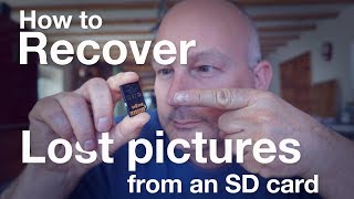 How to recover lost pictures from an SD card [upl. by Mordy947]